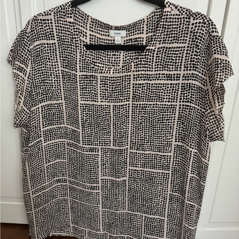 Vince 100% silk medium flowy top